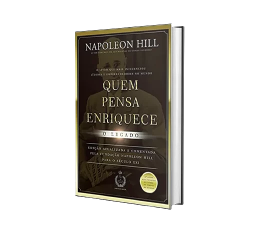 Capa do livro Quem Pensa Enriquece